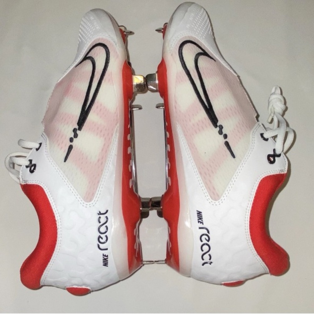Nike Hyperdiamond 4 Elite Women’s Softball Red and White Sneakers Size 11 New - Picture 4 of 14